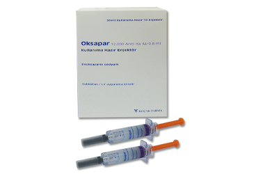OKSAPAR 12000 ANTI-XA/0.8 ml kullanıma hazır enjektör kutu görseli