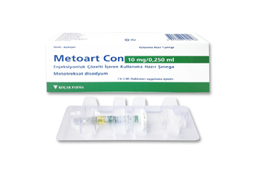 METOART CON 10mg/ 0.25 ml enj.sol.içeren kull.haz. 1 adet şırınga kutu görseli