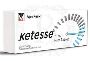 KETESSE 25 mg 20 film tablet kutu görseli