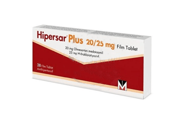 HIPERSAR PLUS 20 mg/25 mg 28 film tablet kutu görseli