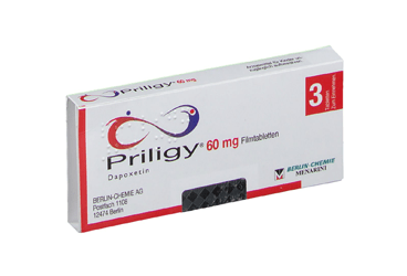 PRILIGY 60 mg 3 film kaplı tablet kutu görseli