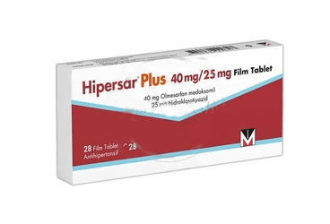 HIPERSAR PLUS 40 mg/25 mg 28 film tablet kutu görseli