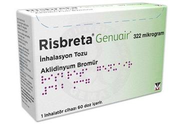 RISBRETA GENUAIR 322 mikrogram inhilasyon tozu (60 doz) kutu görseli