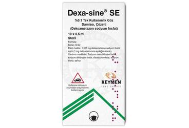 DEXA-SINE SE %0.1 tek kullanımlık göz damlası çözelti (10 adet) kutu görseli