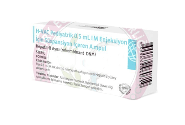 H-VAC pediatrik 0.5 ml IM enjeksiyon için süspansiyon içeren ampül kutu görseli