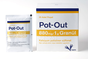POT-OUT 880 mg / 1 G granül (120 adet) kutu görseli