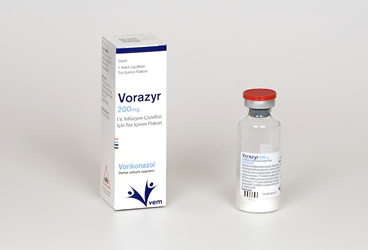 VORAZYR 200 mg IV infüzyon çözelti için toz içeren 1 flakon kutu görseli