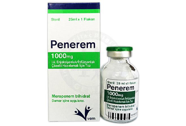 PENEREM 1000 mg I.V. enjeksiyonluk / infüzyonluk çözelti hazırlamak için toz kutu görseli