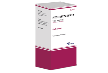 RESTAFEN sprey 100 mg/ml 50 ml şişe/kutu kutu görseli