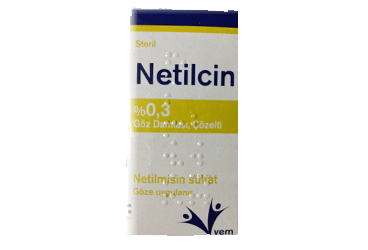 NETILCIN %0.3 göz damlası. çözelti kutu görseli