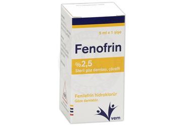 FENOFRIN % 2.5 göz damlası çözelti kutu görseli