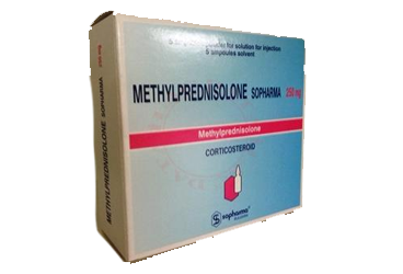 METHYLPREDNISOLONE SOPHARMA 250 mg enjeksiyonluk solüsyon hazırlamak için liyofilize toz içeren ampül kutu görseli