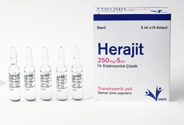 HERAJIT 250 mg/5 ml IV enjeksiyonluk çözelti kutu görseli