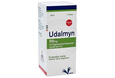 UDALMYN 50 mg I V enjeksiyonluk/infüzyonluk çözelti için toz (1 flakon) kutu görseli