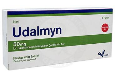 UDALMYN 50 mg I V enjeksiyonluk/infüzyonluk çözelti için toz (5 flakon) kutu görseli