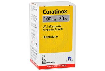 CURATINOX 100 mg/20 ml IV infüzyon için konsantre çözelti içeren 1 flakon { Vem } kutu görseli