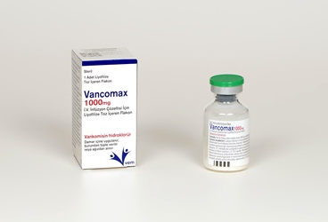 VANCOMAX 1000 mg IV infizyon çözelti için liyofilize toz içeren flakon kutu görseli