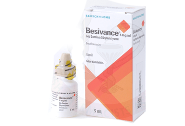 BESIVANCE %0.6 oftalmik süspansiyon 5 ml kutu görseli
