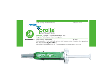 PROLIA 60 mg kullanıma hazır enjektör içinde enjeksiyonluk çözelti (1 KORUMALI enjektör) kutu görseli