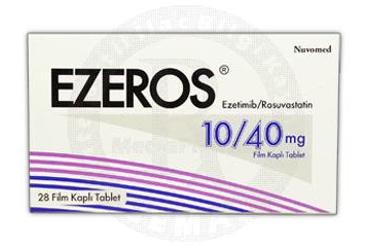 EZEROS 10/40 mg 28 film kaplı tablet kutu görseli